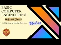 20 8 Nesting of Member Functions Object Classes Unit 20 BT-205 C Programming BCE RGPV