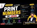 Print Numbers in Java Using All Loops Episode 7