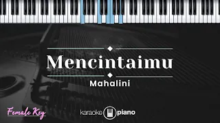 mencintaimu mahalini karaoke piano female key 