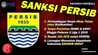 resmi inilah sanksi pssi untuk persib berita sepak bola indonesia 2018