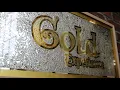 Lagu 2 TONE GOLD MAKING GOLD LEAF GLASS SIGN - ART　(ASMR)