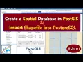 How to Create Spatial DB in PostGIS PostgreSQL Import Shapefile into the Database GISSchools