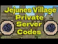 20 Private Server Codes For Jejunes Shindo Life