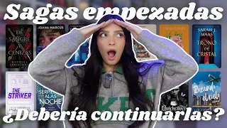 Todas las SAGAS que tengo EMPEZADAS: ¿Voy a CONTINUARLAS? | +20 SAGAS 📚