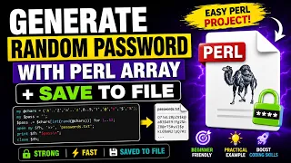 Perl Random Password Generator Using Arrays Save Passwords To TXT File Beginner Project 2026