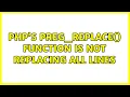 PHP s preg - replace function is not replacing all lines