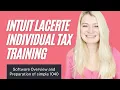 Intuit Lacerte Individual Tax - Software Overview and simple 1040 Preparation