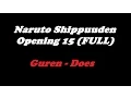 Download Lagu Naruto Shippuden Opening 15 Guren - Does (Full) Lyrics | TeaLoad