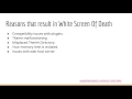 WordPress white screen of death Reasons Fixes
