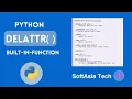 MM Understanding Python s delattr Function