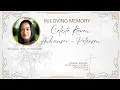 Funeral Service of the Late Celeste Anhauser-Petersen 20 March 2026 11am