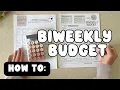 How To Biweekly Budget Step by Step Tutorial Beginner Guide To Budgeting Payday Routine