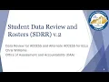 2020 Data Review - SDRR