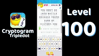 Cryptogram Tripledot Level 100 Answer SolutionGuruji