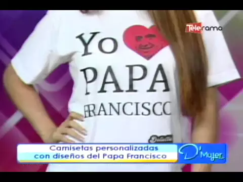 Camisetas personalizadas con diseños del Papa Francisco