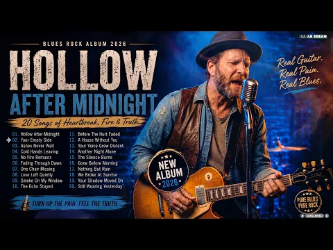 Hollow After Midnight | Blues Rock Album 2026 | Emotional Guitar, Heartbreak & Soulful Rock