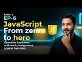 JavaScript Operators Tutorial Part 1 Arithmetic Comparison Operators 2026 Hindi