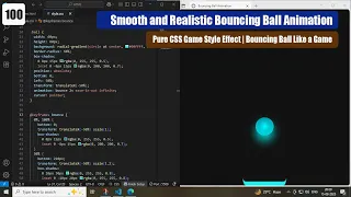 CSS Bouncing Ball Animation Pure CSS Game Style Effect Bouncing Ball Like a Game