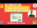 Read and Write Data in Firebase Realtime Database 2023 Android Hindi Tutorial Kotlin