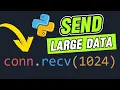 Python Networking Tutorial - Large File Transfer with Real-Time Progress over TCP