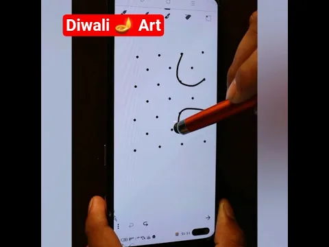 Amazing Drawing For Diwali Festival / Drawing with Dots #drawing #art #diwali #shorts