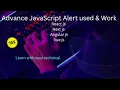 Lecture No 20 Advance JavaScript Alert used work