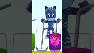 Learn Colors With Pj Masks Colorful Fruit Juices And Glasses Shorts 