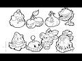 Magical coloring box Plants and Zombie Coloringpages