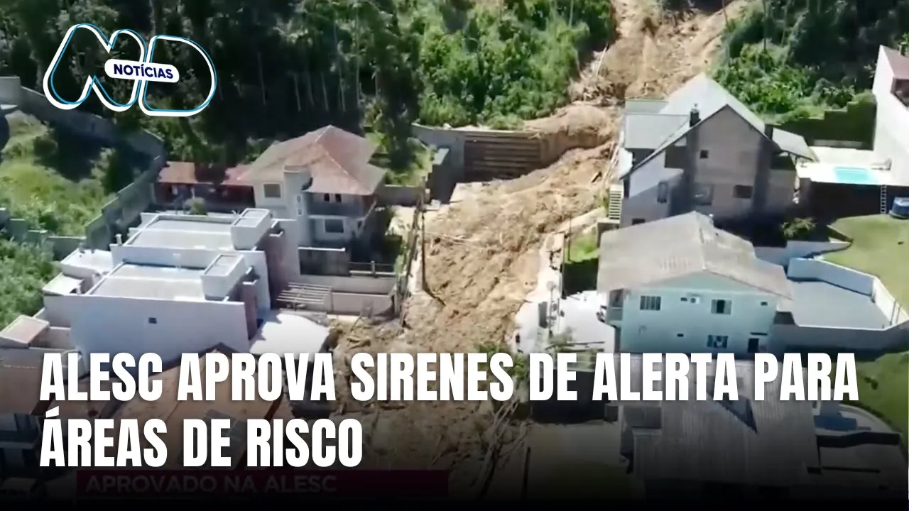 Projeto de lei da ALESC torna obrigatória instalação de sirenes em áreas de risco