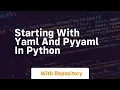Starting with yaml and pyyaml in python