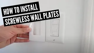 Screwless Light Switch Wall Plate Installation