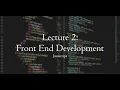 CSE 312 Lecture 2 Front End Development cont re-upload
