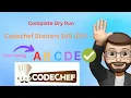 Codechef Starters 140 DIV - 2 A B C D E Dry Run Detailed Explanation