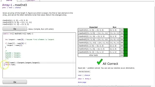 Codingbat - maxEnd3 Java