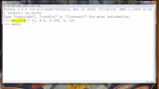 How to Get a Maximum Value of a List in Python programming language - example max function