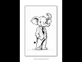 Elephant Coloring Pages Vol 1 Elephant at Work - Fun for All Ages