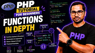 PHP Functions Explained User-Defined Built-in Functions in PHP Complete Tutorial in Hindi