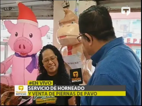 Servicio de horneado y venta de piernas de pavo