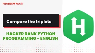 Compare the triplets Hackerrank Python Programming English