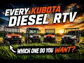 Kubota s Entire Diesel RTV Lineup which one do you want