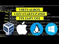 Virtualbox UEFI Shell startup nsh Error Fixed MacOS Linux Windows any OS