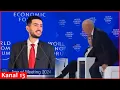 Damon Imani hurling abuses at Klaus Schwab during Davos Meeting - f you