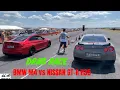 Lagu BMW M4 vs NISSAN GT-R R35 drag race 1/4 mile 🏍🚦 - 4K UHD