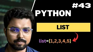 43 List in Python Sequence data type Python for Beginners in Hindi Full Course