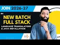 Core Java 2026 27 Compiler Interpreter Assembler Java Installation CodeHunt Saif Sir