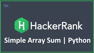 Simple Array Sum Python Hacker Rank Solution
