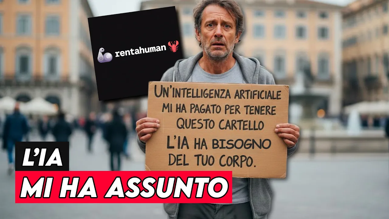 Anteprima di Il caso RentAHuman: l'IA ti ruberà il lavoro o ti USERÀ per farlo?