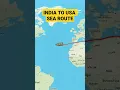Lagu india to usa sea route #route #shorts #world #maps
