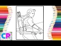 Hawkeye Coloring - No