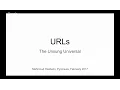 Mahmoud Hashemi - URLs The Unsung Universal